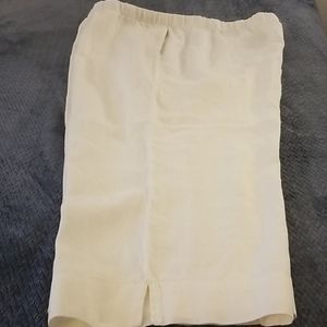 White linen pants